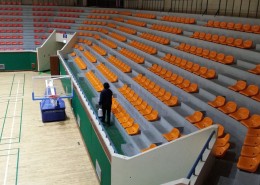 오산시민회관 소독중