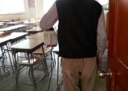 운암중학교 소독